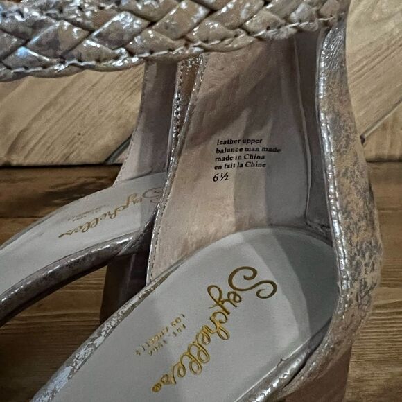 Seychelles Fury Sandal ankle strap pump metallic gold - Picture 7 of 7